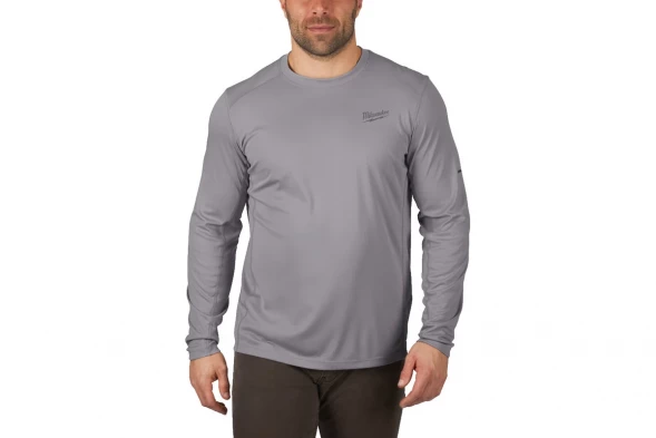 Лонгслив с длинными рукавами Milwaukee WWLSG-L серая