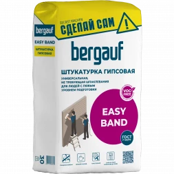 Штукатурка гипсовая для людей с любым уровнем подготовки Bergauf Easy Band, 30 кг 