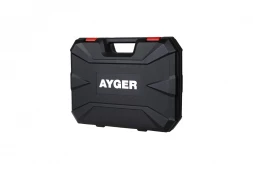 Машина углошлифовальная аккумуляторная AYGER AG18BL4 бесщеточная, с двумя аккумуляторами 4Ah