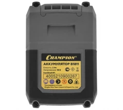 Аккумулятор B1811 (18 В; 2 Ач; Li-ion; 0.45 кг; t хранения от +10С до +20С) Champion B1811