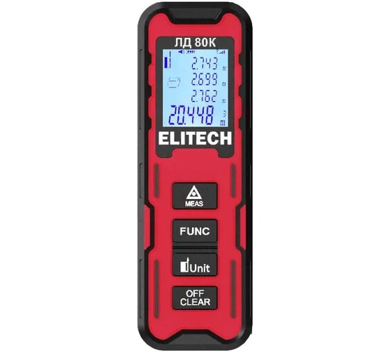 Дальномер Elitech ЛД 80К E0301.006.00