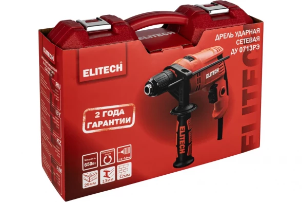 Дрель ударная Elitech ДУ 0713РЭ (E2201.030.01)
