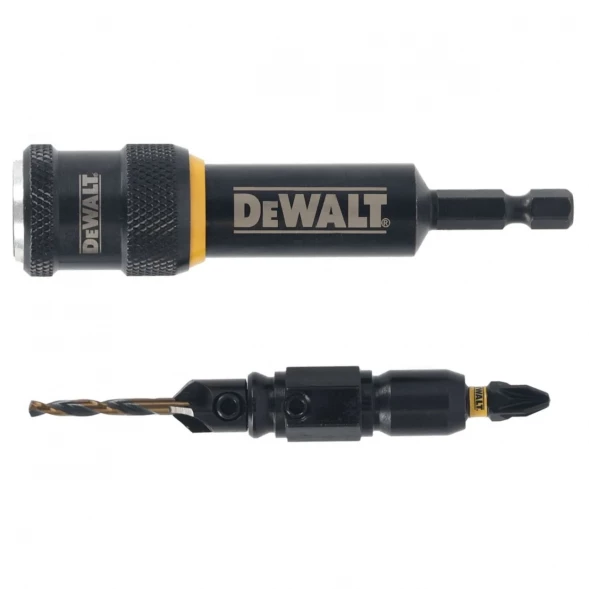 Быстросменный узел DEWALT Flip&amp;amp;Drive DT70789: бита PZ2, 25 мм + пилотное сверло с зенкером, 3.56 мм (DT70789-QZ)