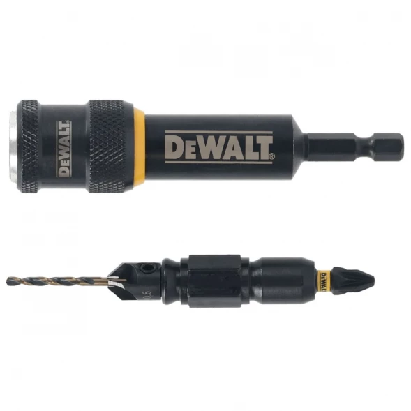 Быстросменный узел DEWALT Flip&amp;amp;Drive DT70786: бита PZ2, 25 мм + пилотное сверло с зенкером, 2.38 мм (DT70786-QZ)