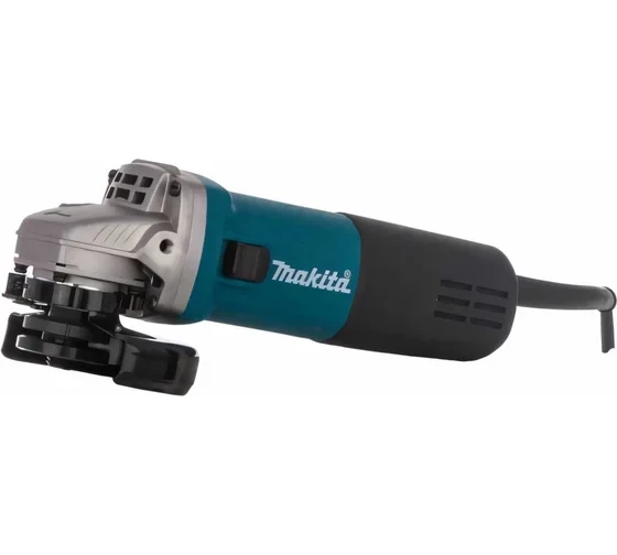 Угловая шлифовальная машина Makita 115 мм, 840 Вт, 11000 об\мин, плавный пуск, антирестарт 1.8 кг, кейс 9557HNRK