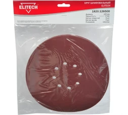 Круг шлифовальный 225 мм, Р180, 5 шт ELITECH 1820.126500