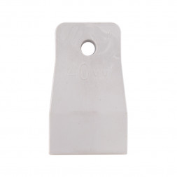 Шпатель резиновый Biber 35265 белый 40 мм