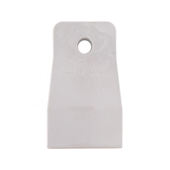 Шпатель резиновый Biber 35265 белый 40 мм