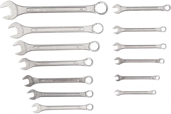 Ключи гаечные Biber 90653 комбинированные 6-22 мм 12 шт.