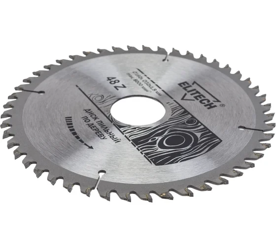 Диск пильный по дереву (160х32/30 мм; 1.8 мм; 48Z) Elitech 1820.055000