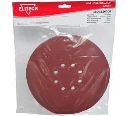 Круг шлифовальный 225 мм, Р240, 5 шт ELITECH 1820.126700