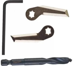 Лезвия сменные для раздвижной коронки-балеринки, 4 шт. Milwaukee 