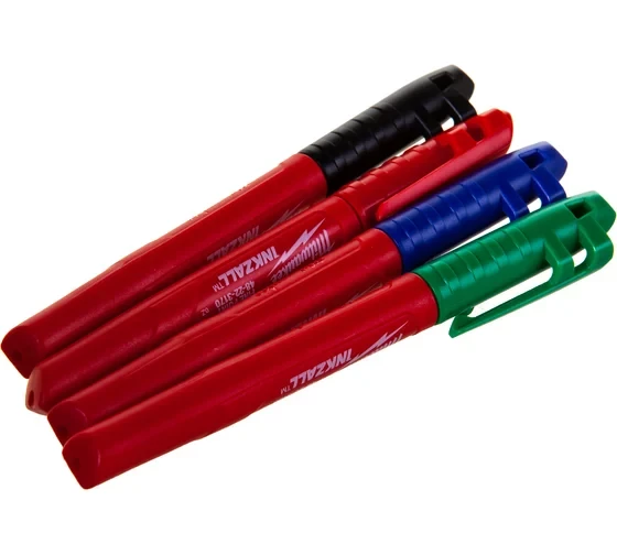 Набор маркеров (синий/красный/зеленый/черный) Milwaukee INKZALL