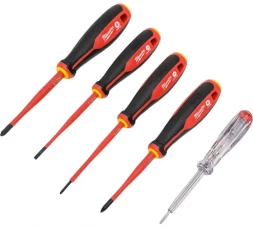 Набор трехгранных отверток Milwaukee VDE PZ/SL + тестер напряжения - 5 ед. 
