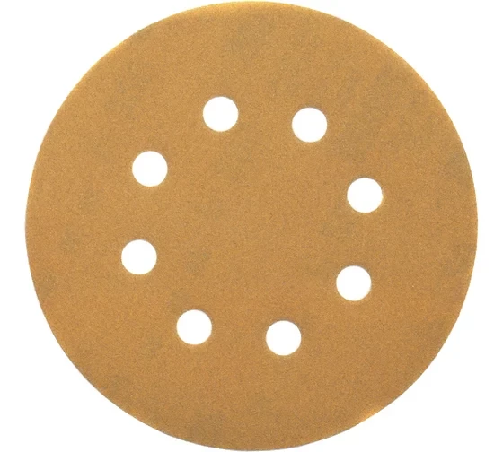 Круги шлифовальные DEWALT DT3103, 125 мм, 8 отверстий, 80G, 10 шт.