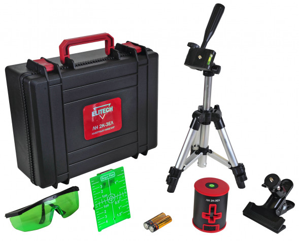 Лазерный нивелир ELITECH ЛН 2К-ЗЕЛ
