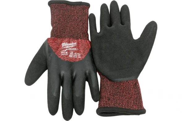 Перчатки Milwaukee с уровнем сопротивления порезам 3, зимние, размер S/7 