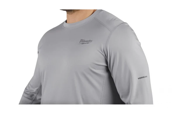 Лонгслив с длинными рукавами Milwaukee WWLSG-XXL серая
