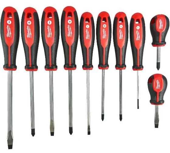Набор магнитных отверток Milwaukee трехгранная рукоятка, 10 шт 