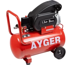 Компрессор поршневой масляный AYGER AFL50/260, 260 л/мин, 8 бар, 1.5 кВт, 50 л 