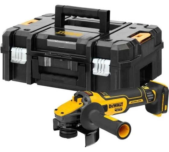 Угловая шлифмашина аккумуляторная Dewalt DCG409VSNT, 125мм 