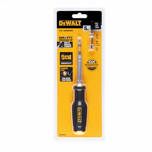 Отвертка DEWALT DWHT66569-0, 5 в 1, со сменными битами