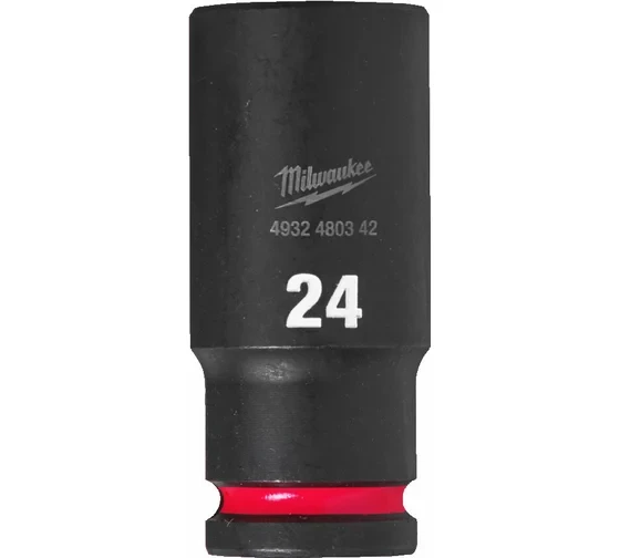 Головка ударная удлиненная Milwaukee ShW 24 мм, 1/2&amp;quot; 