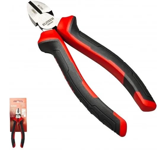 Комбинированные бокорезы Elitech 180 мм, CrV, 56-62HRC 130202 