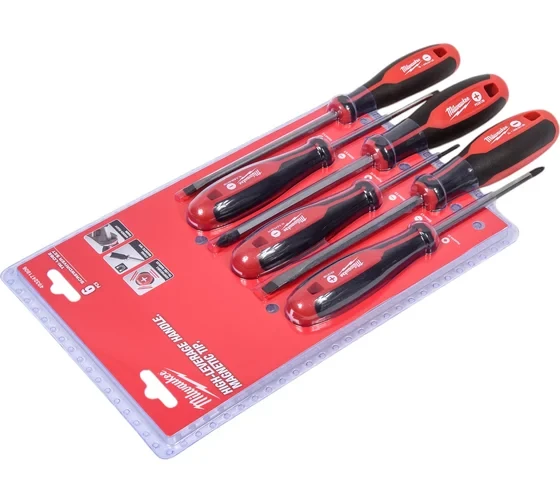 Набор магнитных отверток № 1 Milwaukee трехгранная рукоятка, 6 шт