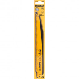 Полотно DEWALT DT2349, по дереву для сабельных пил биметаллическое, BiM, 228x4.2 мм, S1111DF, 5 шт (DT2349-QZ)