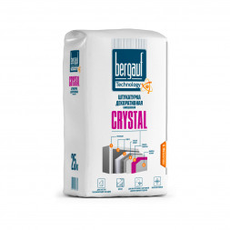  Штукатурка декоративная камешковая зерно Bergauf Crystal 1-1.5 мм, 25 кг