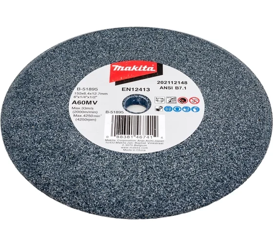Круг точильный (150x6.4x12.7 мм; A60M) Makita B-51895