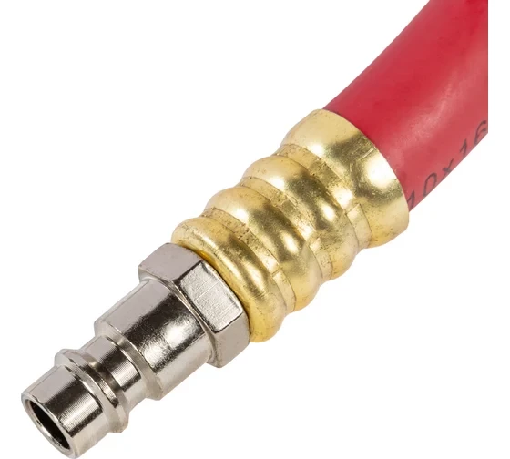 Шланг AYGER 10х16 мм, 10 м, резиновый воздушный армированный с быстроразъемным соединением