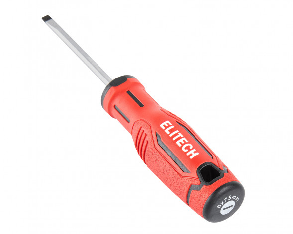 Отвертка SL5X75мм Elitech 211102