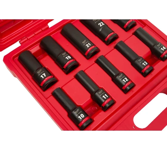 Набор головок Milwaukee ShW удлиненных (10 шт; 1/2&amp;quot;) 