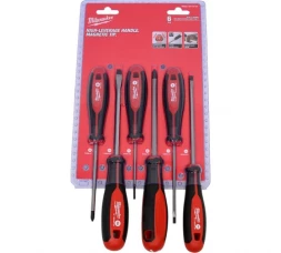 Набор магнитных отверток № 2 Milwaukee трехгранная рукоятка, 6 шт