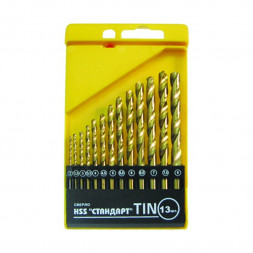 Набор сверл по металлу Biber 74133 HSS-TIN Стандарт 2-8 мм (13 шт.)
