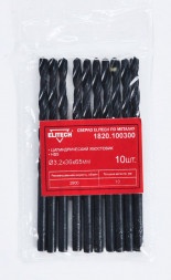 Сверло по металлу (3.2х36х65 мм; HSS; 10 шт) ELITECH 1820.100300