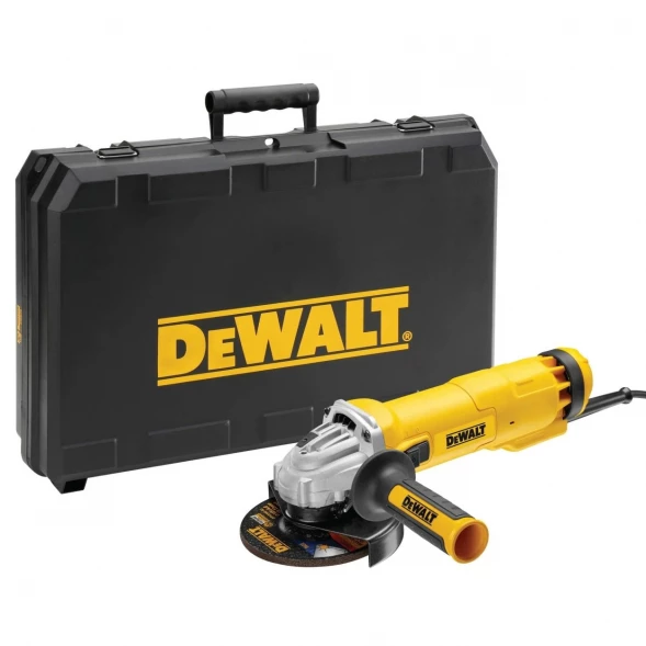 Угловая шлифмашина DEWALT DWE4217KD, 1200 Вт, 125 мм, 11000 об/мин, в кейсе