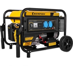Генератор Champion GG3200EW (3,2/3,5кВт OHV 7,5лс 15л 48кг эл.старт колеса)