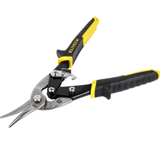 Ножницы по металлу Elitech прямые, 254 мм, CrMo,HRC 56-60 140101