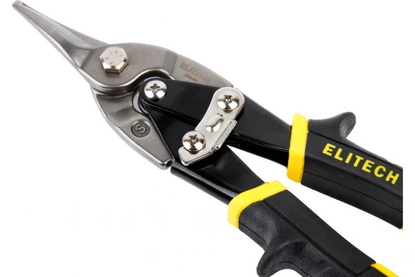 Ножницы по металлу Elitech прямые, 254 мм, CrMo,HRC 56-60 140101