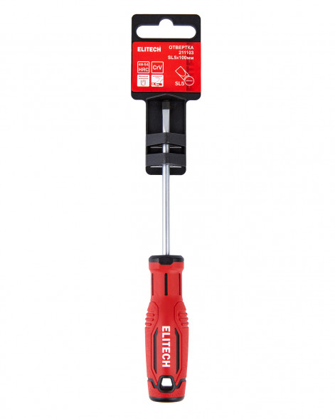 Отвертка  SL5x100 мм Elitech 211103