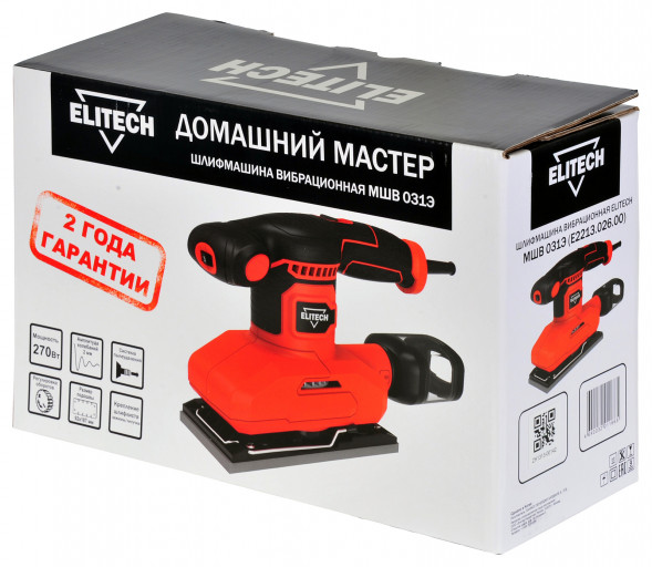 Шлифмашина вибрационная Elitech ДМ МШВ031Э (E2213.026.00) 